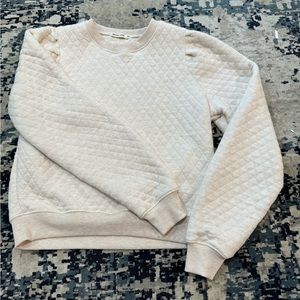 Marine Layer Corbet Quilter Puff Sleeve Sweatshirt